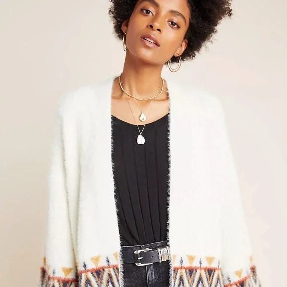 BY ANTHROPOLOGIE | Super Soft Flynn Knit Cardigan | Line & Dot | Size Small - Picture 2 of 8